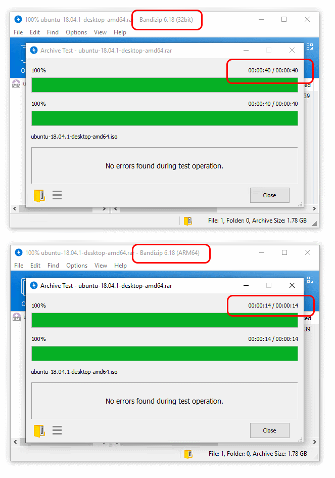 speed comparison